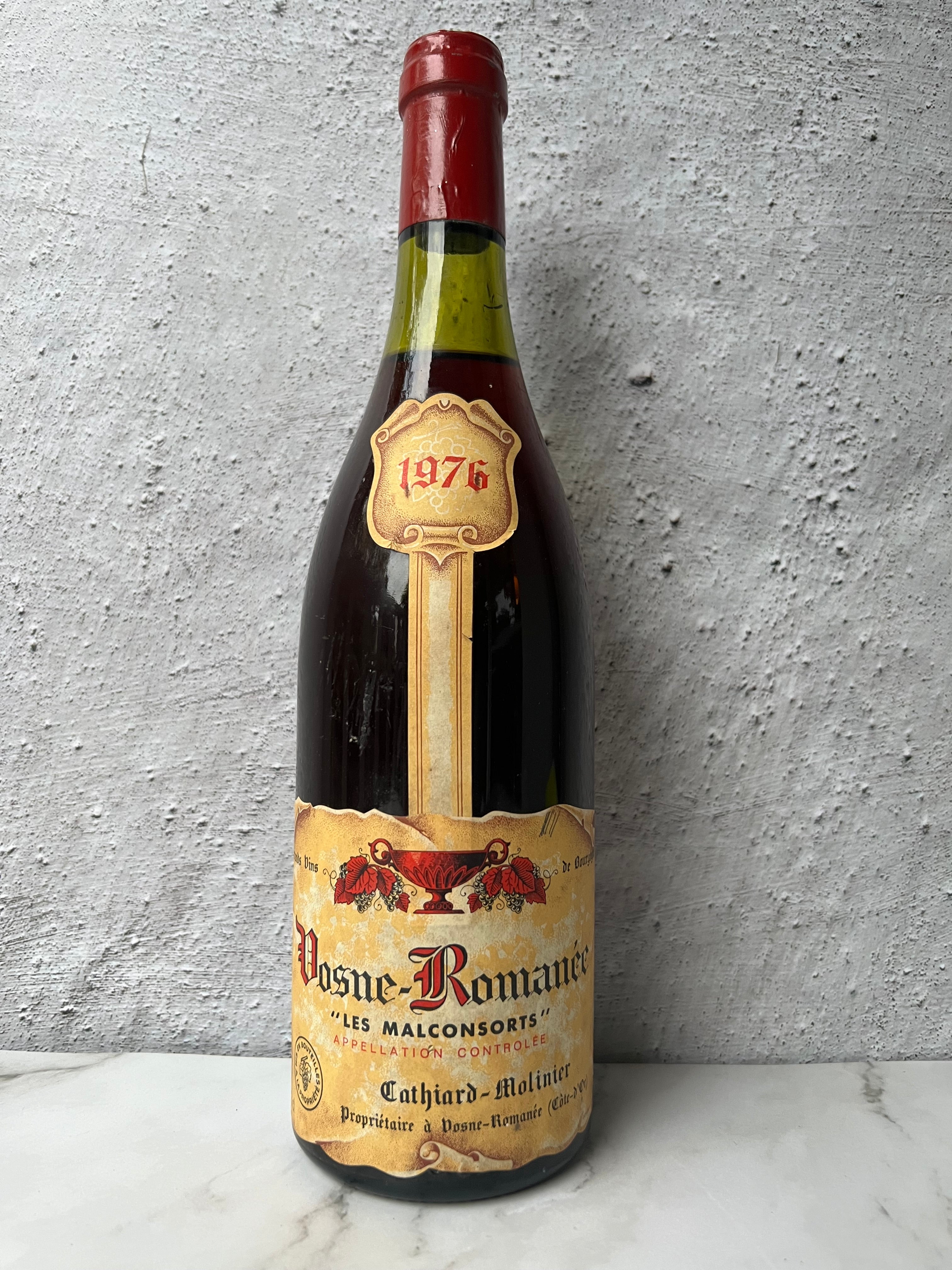 Vosne-Romanée, Les Malconsorts, Cathiard-Molinier, 1976