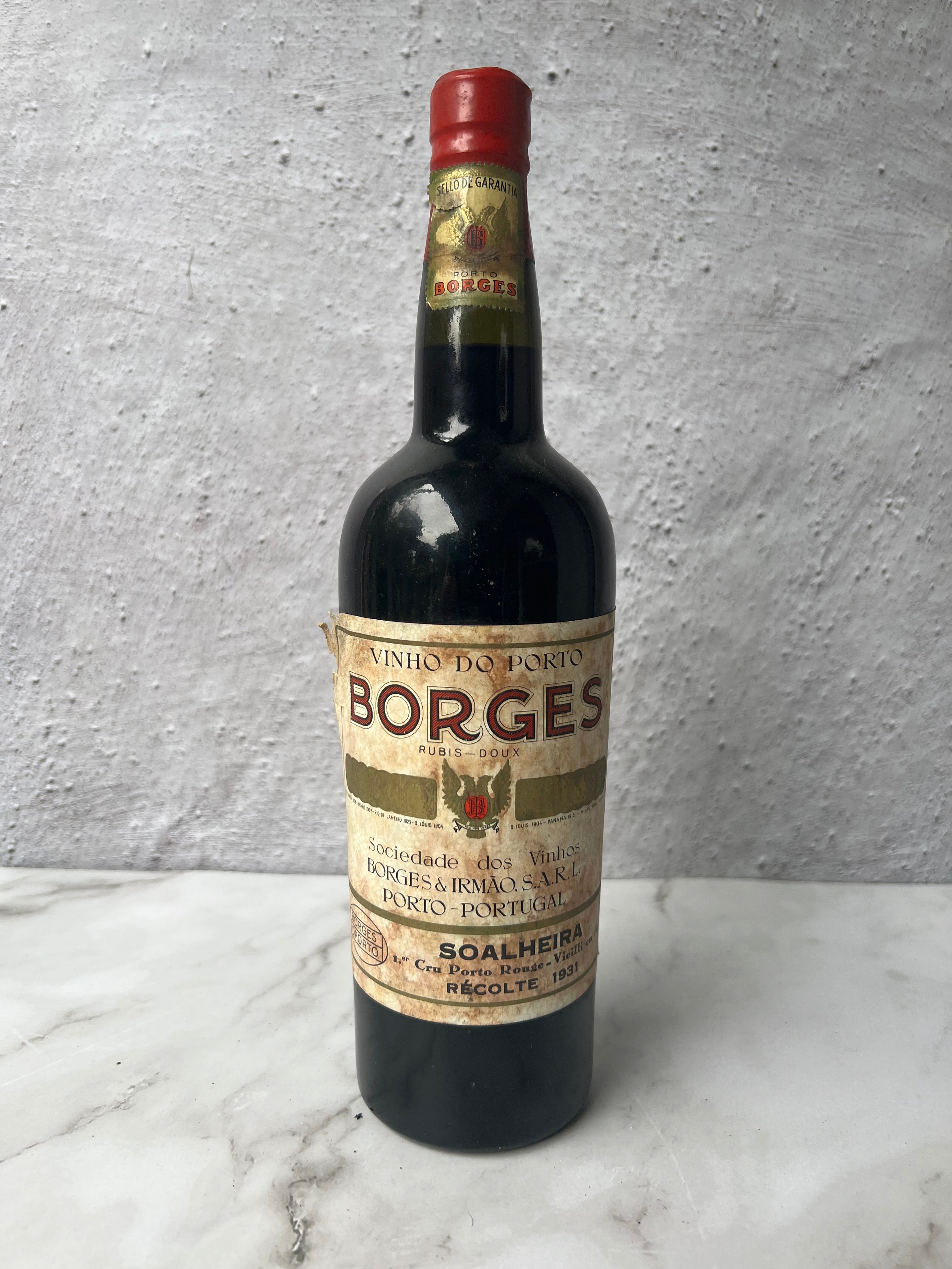 Vinho di Porto Borges, Soalheira, premier Cru, 1931